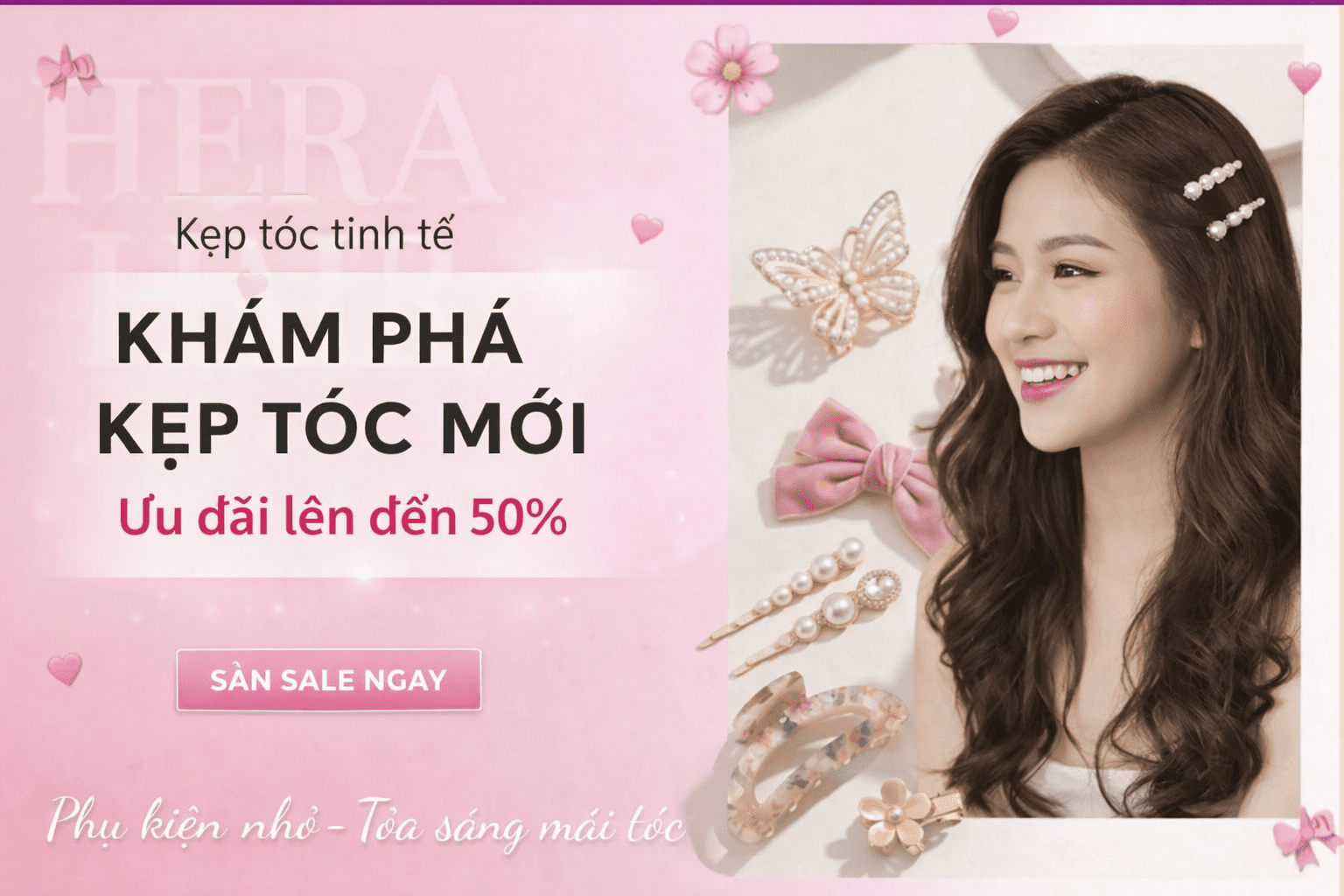 kẹp tóc tinh tế