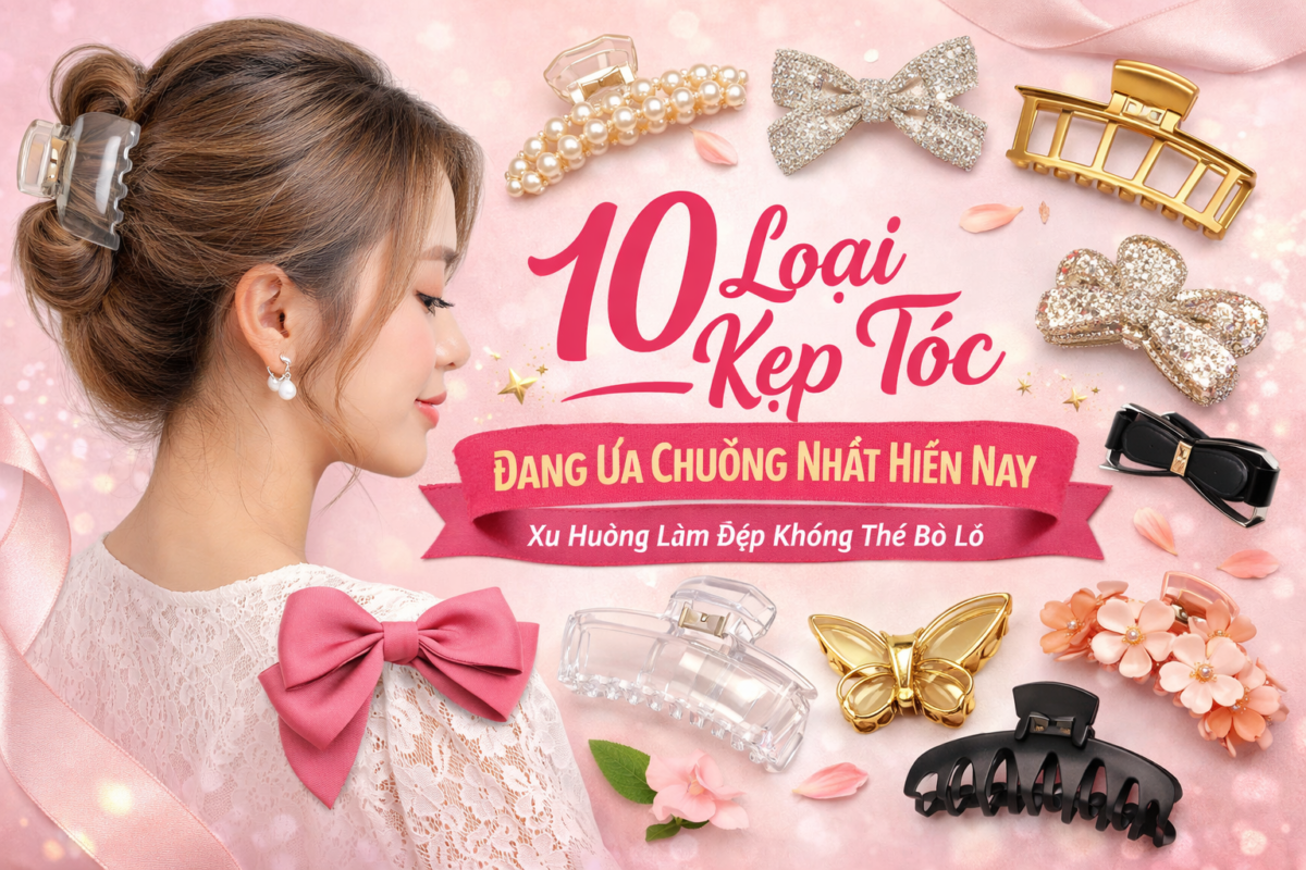 Kẹp tóc nơ