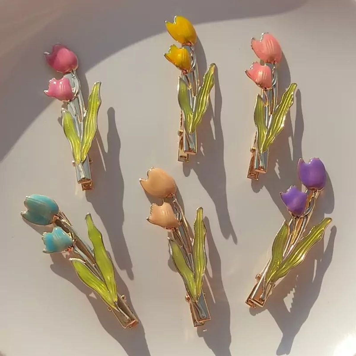 kẹp tóc hoa tulip