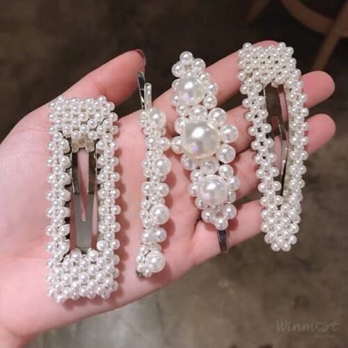 kẹp tóc ngọc trai