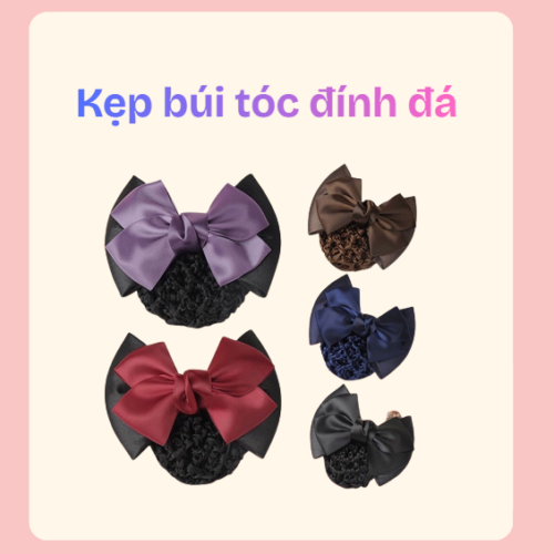 kẹp tóc tóc đính đá
