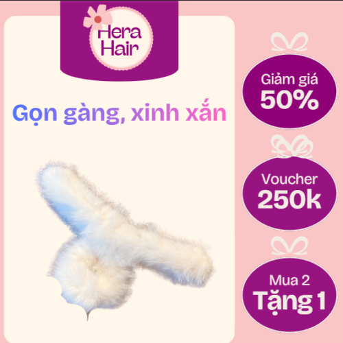 kẹp tóc lông nhũ