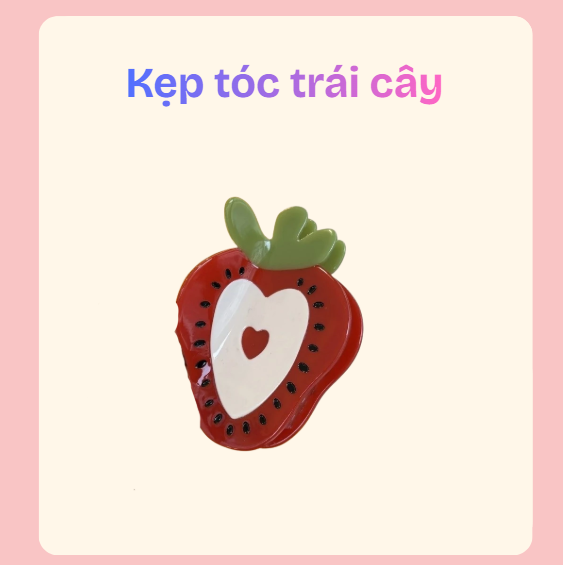 kẹp tóc trái cây