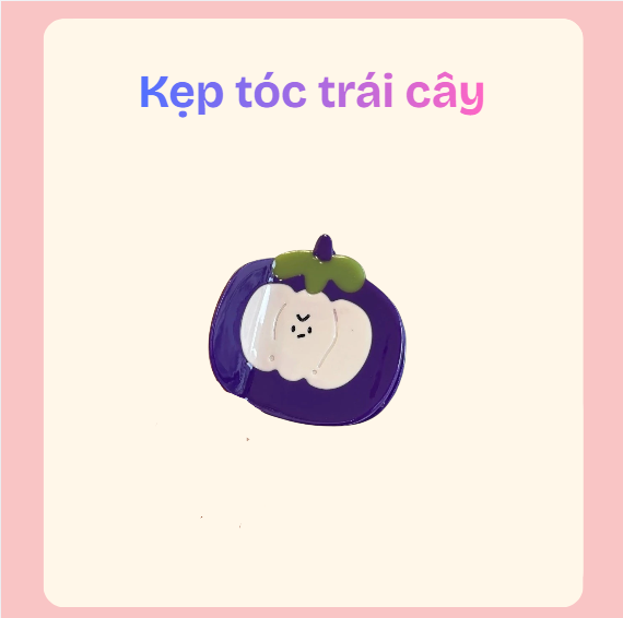 kẹp tóc trái cây