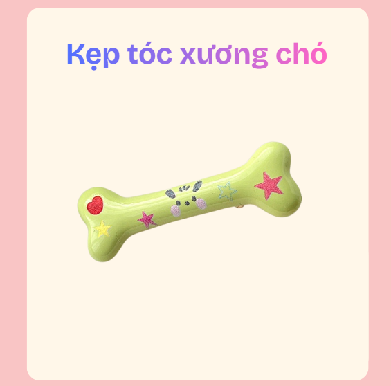 kẹp tóc xương chó