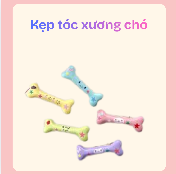 kẹp tóc xương chó