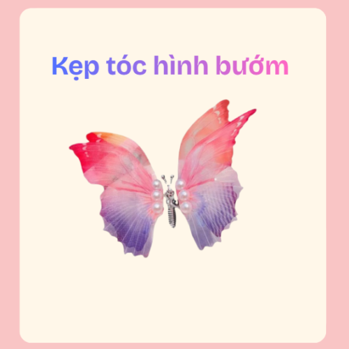 kẹp tóc hình bướm
