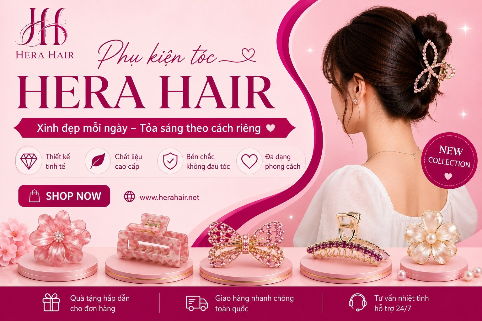 phụ kiện tóc hera hair