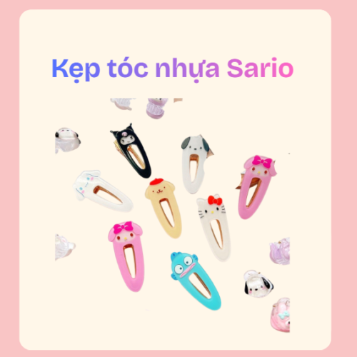 kẹp tóc nhựa sanrio