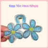 kẹp tóc hoa nhựa