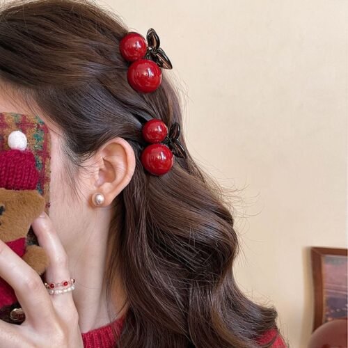 kẹp tóc cherry