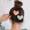 kẹp tóc trái tim