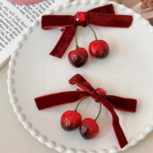 kẹp tóc cherry