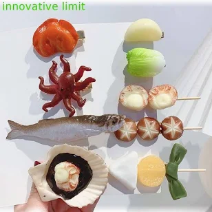 kẹp tóc đồ ăn