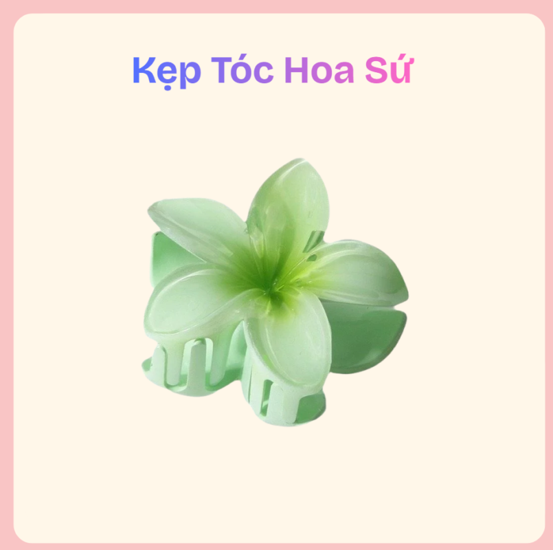 kẹp tóc hoa sứ