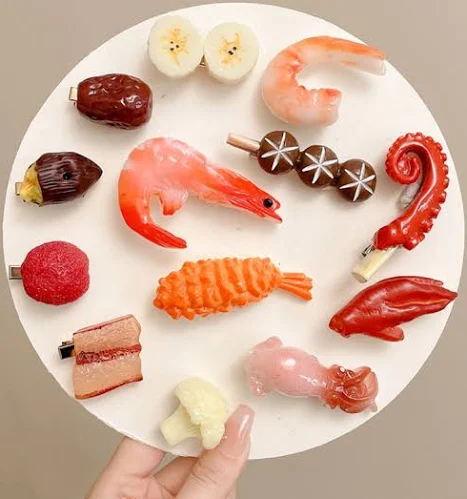 kẹp tóc đồ ăn