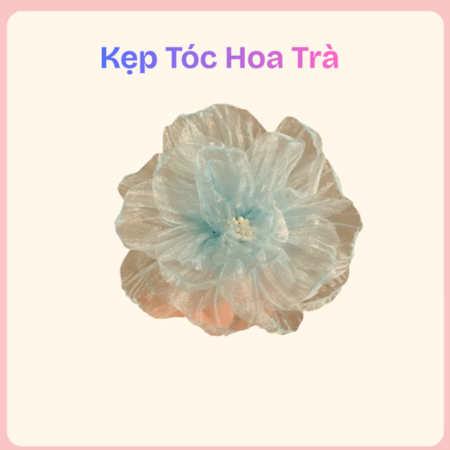 kẹp tóc hoa trà
