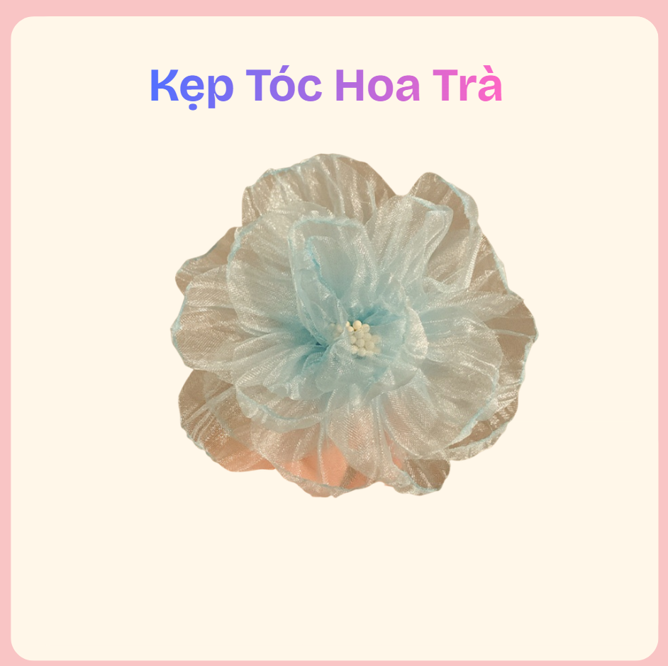 kẹp tóc hoa trà