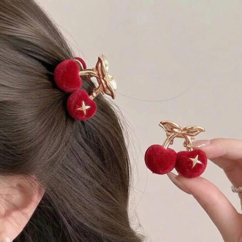 kẹp tóc cherry